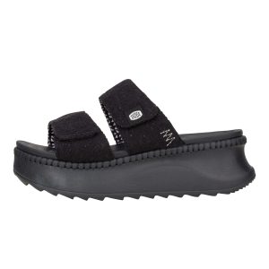 Delray Slide Eyelet – Black
