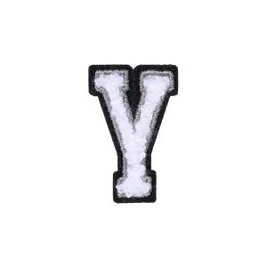 Letter Y Patch – Y Black/White