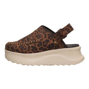 Delray Clog Suede – Brown Leopard