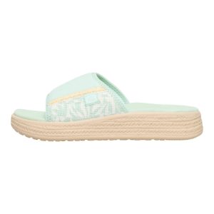 Tide Espadrille Slide – Celadon Green/Multi