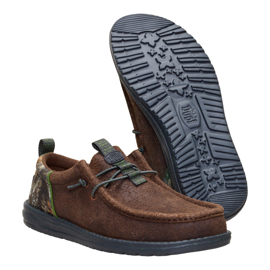 Wally Funk Realtree Edge Suede – Mole Brown/Camo - Image 5