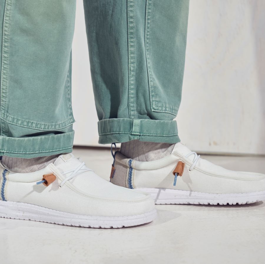 Wally Craft Linen – White/Stone Grey - Image 2